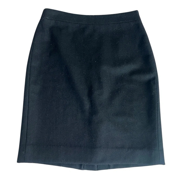 J. CREW Black Pencil Skirt Size 6 - Picture 1 of 6
